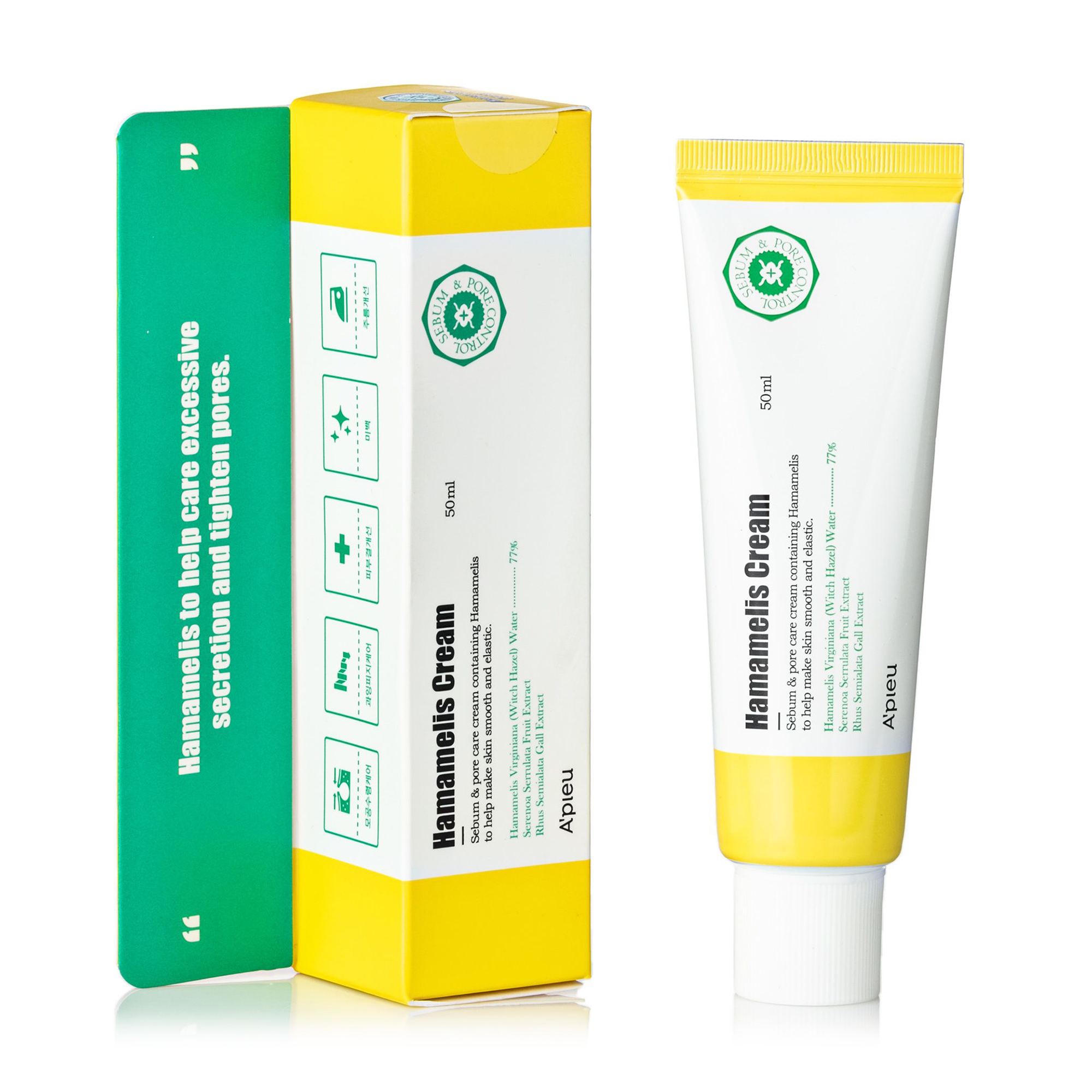 Крем для обличчя A'pieu Hamamelis Cream з екстрактом гамамеліса, 50 мл